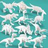 Paint Your Own Dinosaur Kit 8 White Blank Models with Paints Creative DIY Toy for Kids Fun Arts Crafts Educational Gift