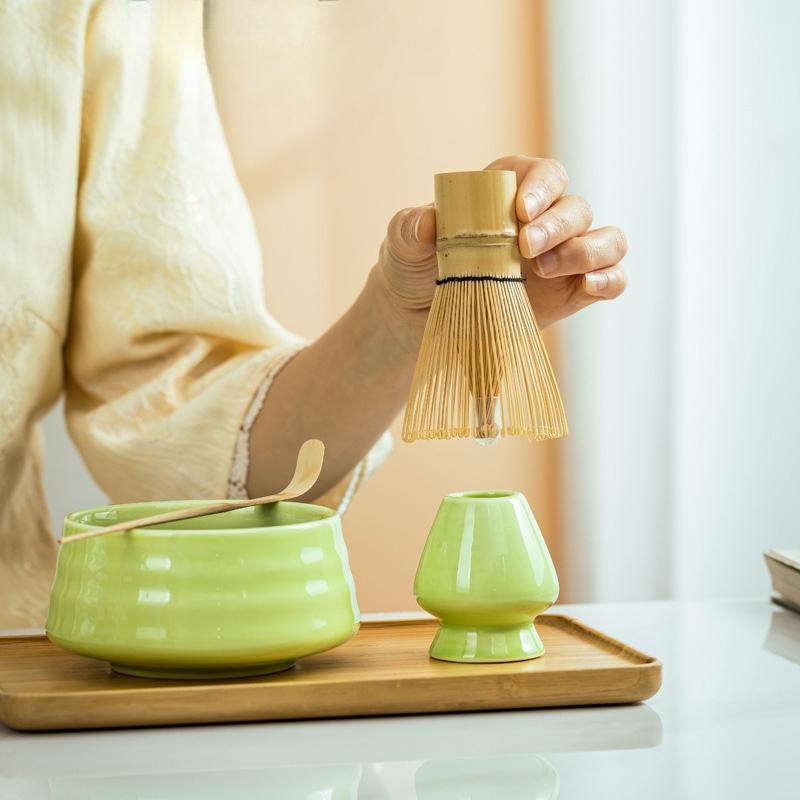 Japanese-style matcha bowl matcha Song Dynasty tea ordering tool ceramic tea bowl teacup mixer matcha brush gift box set
