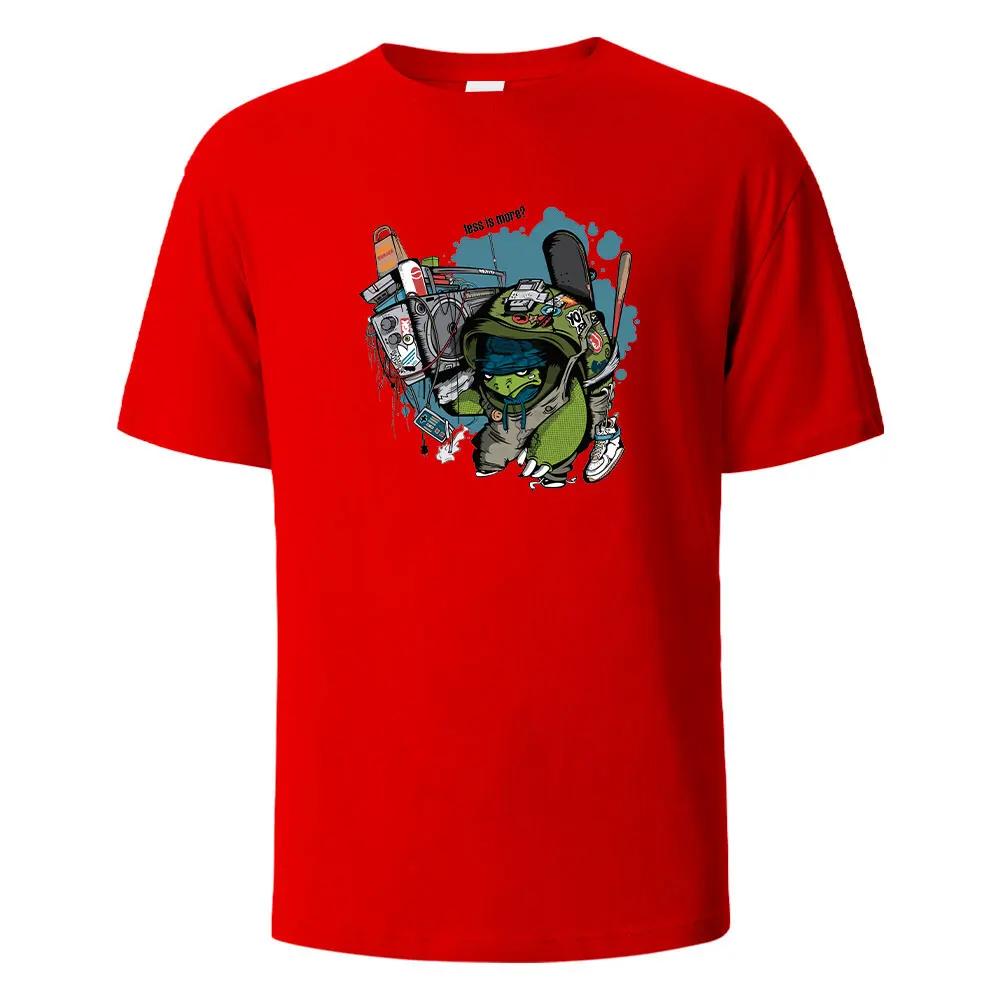 Print T-Shirt Summer Tees For Men Women 100% Cotton O-neck Oversize Casual Short Sleeved Tops