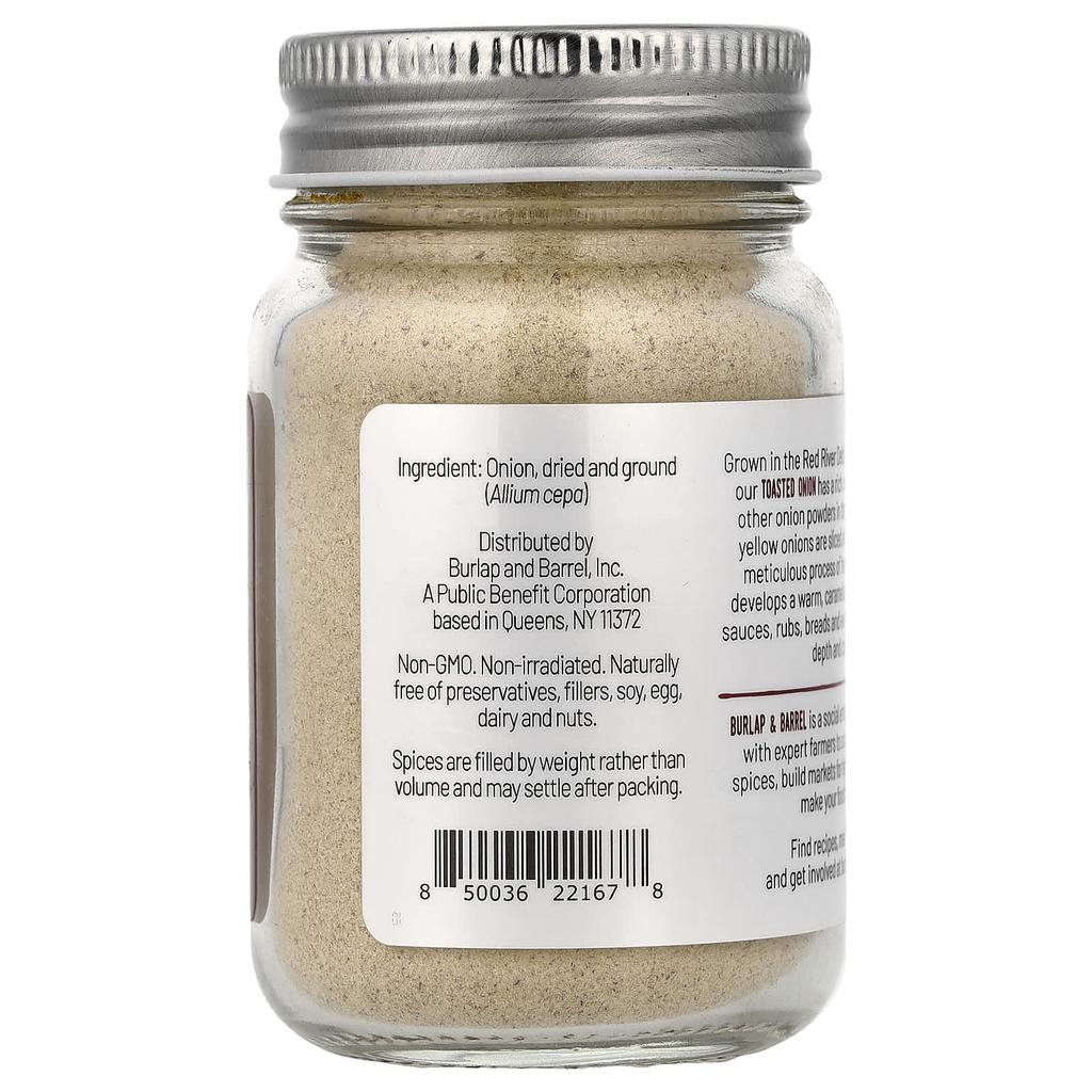 Burlap & Barrel, Roasted Onion Powder, 82g (2.9oz)