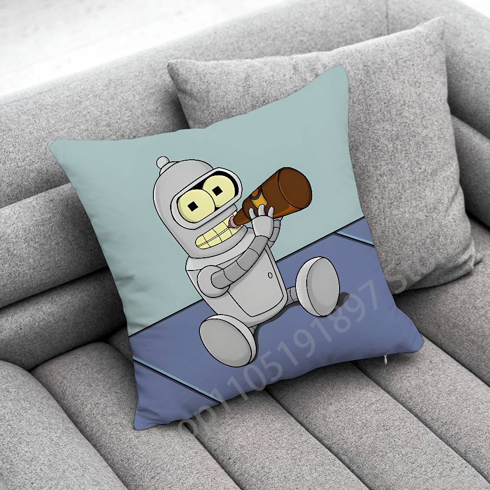 F-Futurama B-Bender Throw Pillow Case For 45*45cm 40cm 55cm 50cm 30cm Square Car Pillowcase Shell