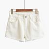 A new summer thin denim shorts women's wash slim women's wide-leg denim shorts