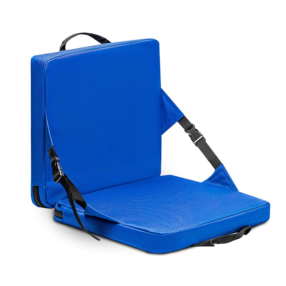 Portable Stadium Cushion 1.5in Thick Foldable Bleacher Seat with Handle Water-resistant Chair Pad for Sports Events & Camping