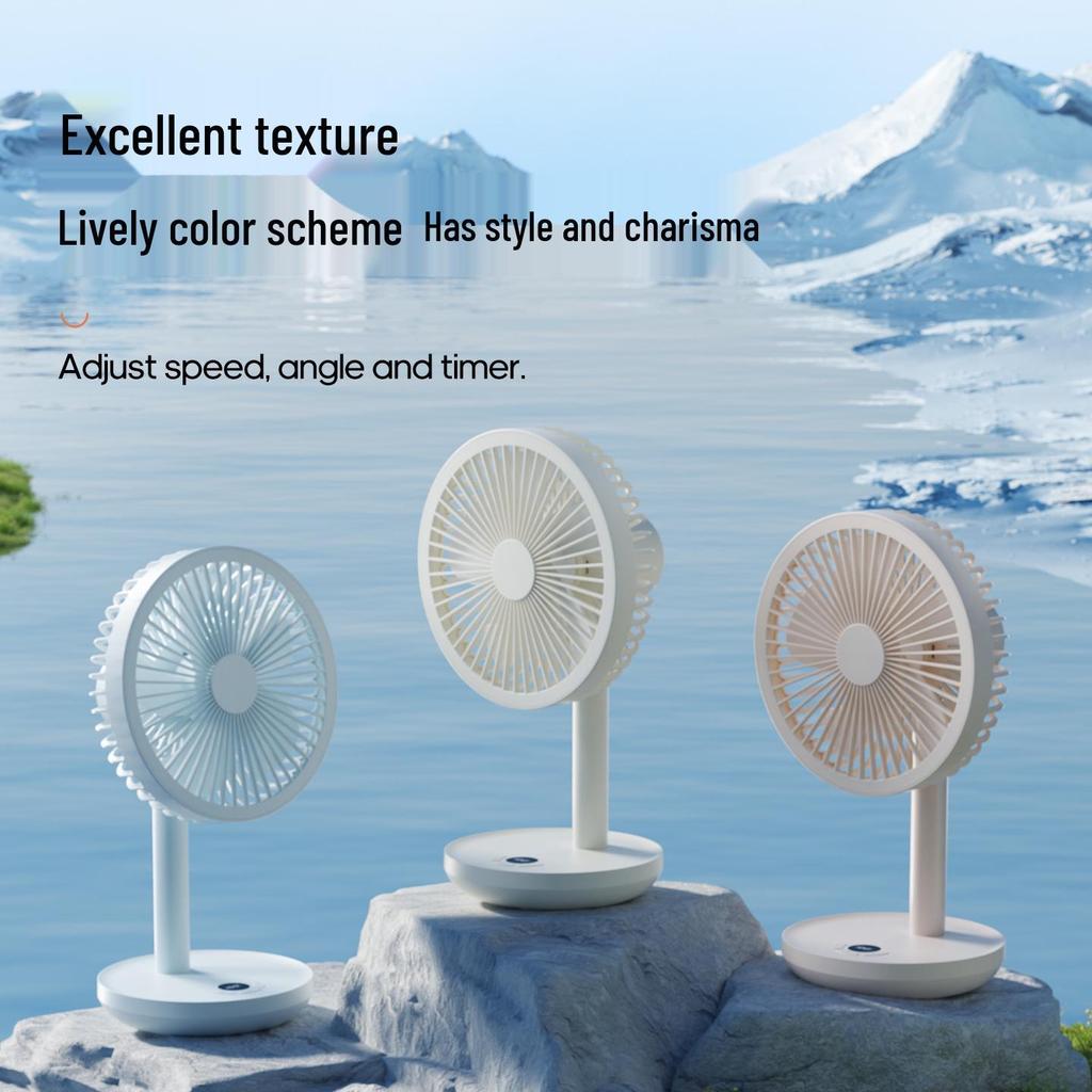 Multi-function Wireless Desktop Oscillating Electric Fan with Timer - High Power for Dormitory Use