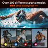 GPS Sports Waterproof Smart Watch Men 1.46“HD Full Touch Screen 500mAh Battery Flashlight Compass Bluetooth Call Smartwatch