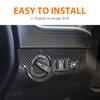 Compatible With Dodge Charger 2015+ Carbon Fiber Headlight Switch Button Cover