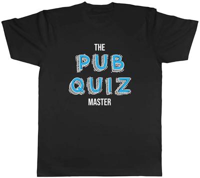 Pub Quiz Master Mens T-Shirt Funny Quzzing Quizzer Unisex Tee Gift