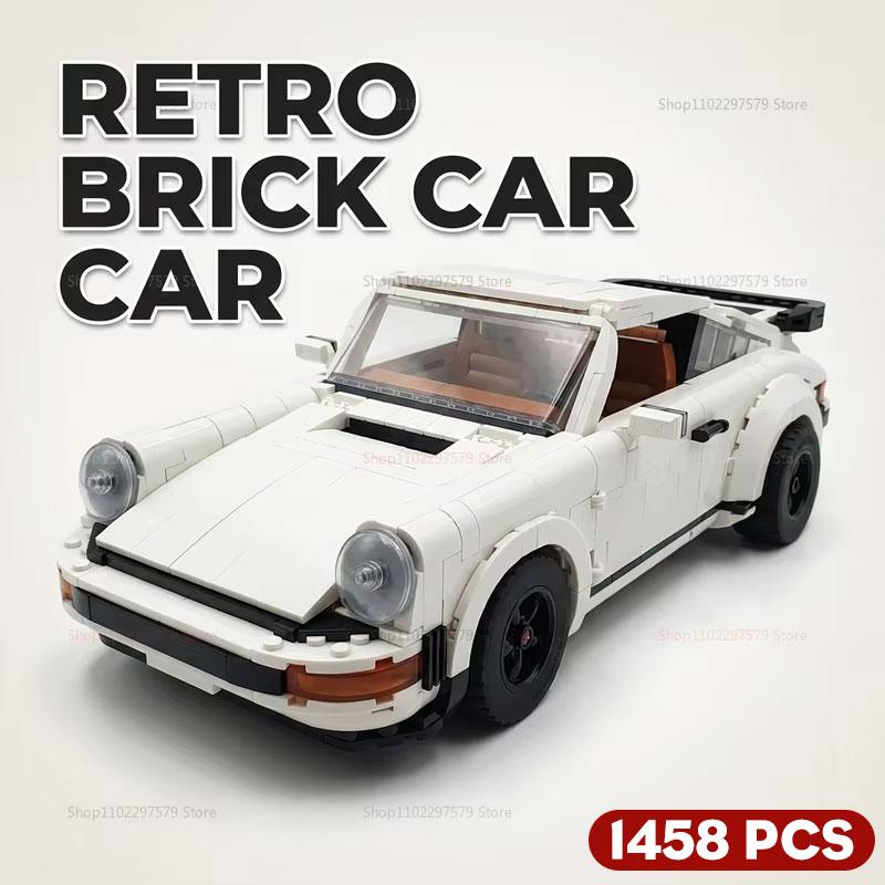 1458PCS Retro Car Building Blocks Set 2in1 Race Car Classic Car STEM Toy for Kids Teens Adults Creative DIY Gift for Christmas