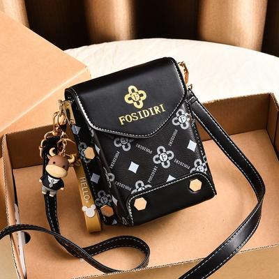 Borsa a Tracolla Singola - Borsa a Mano Stampata Semplice e alla Moda per Donna, Piccola Borsa Quadrata di Nicchia
