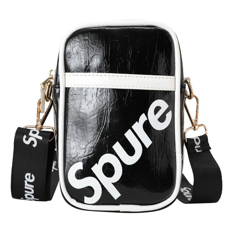 Trendy Japanese Style Children s Bag With Fashionable Letter Print For Girls чёрный