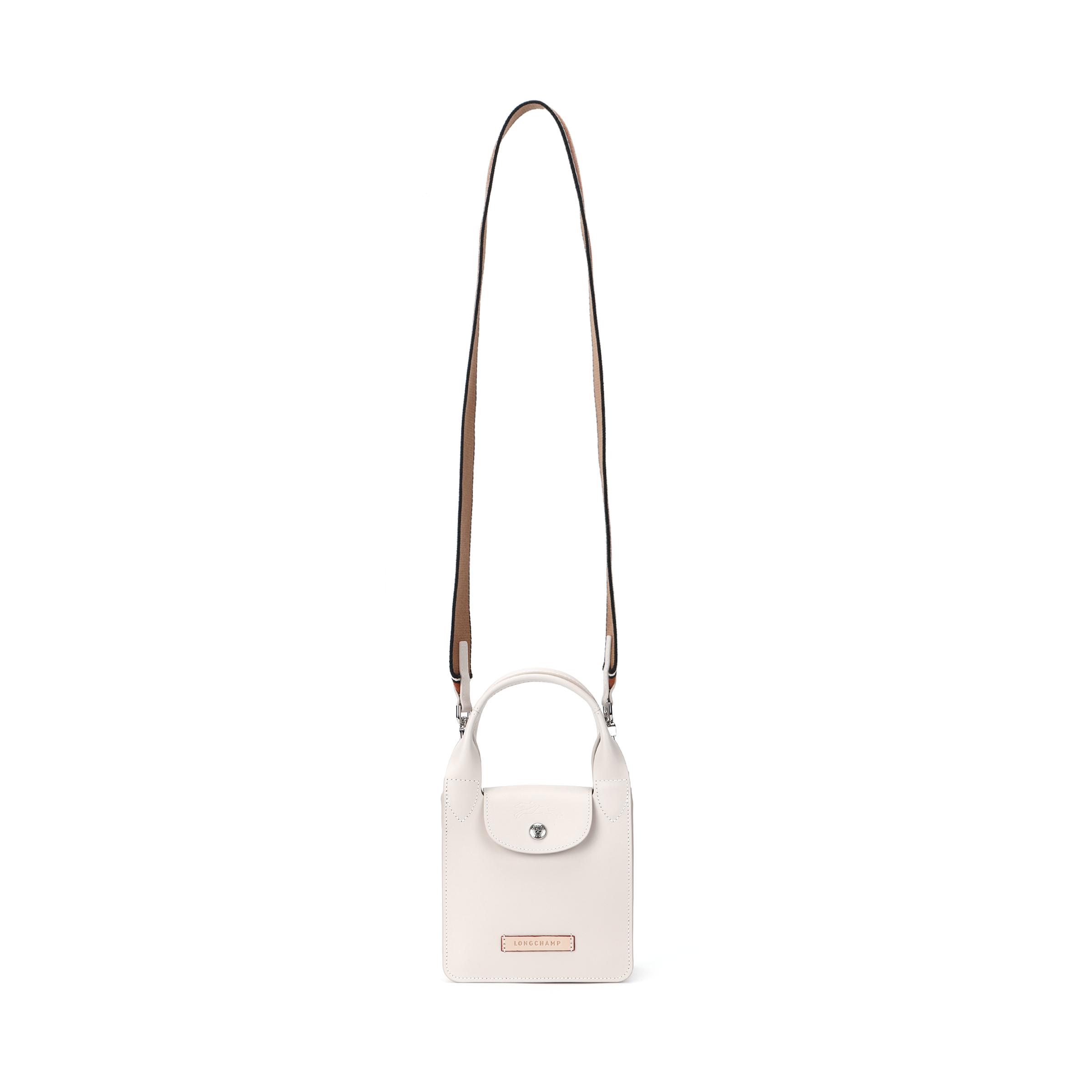 

Longchamp Le Pliage Xtra Embossed Logo Snap Closure Leather Mini Shoulder Tote Bag Women Handbags Paper-White 10293HFZ555 Basic Set (Bag+Dust Bag)