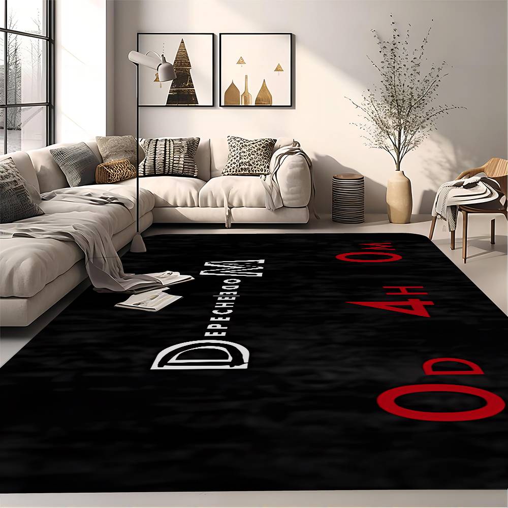 D-Depeche M-Mode Floor Mat Non-Slip Laundry Room Mat Laundry Decor Balcony Child Living Room Bedside Mats
