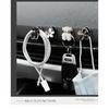 Mini Hook In The Car Center Console Seat Back Camellia, Bear, Multi-functional Storage ABS Data Cable Small Hook Auto