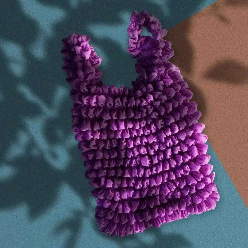 

New Flexible Fold Pleated Storage Bag Magic Expansion Bubble Elastic Paddy Bag Mini Bag Large Capacity Shopping Stretch Bags