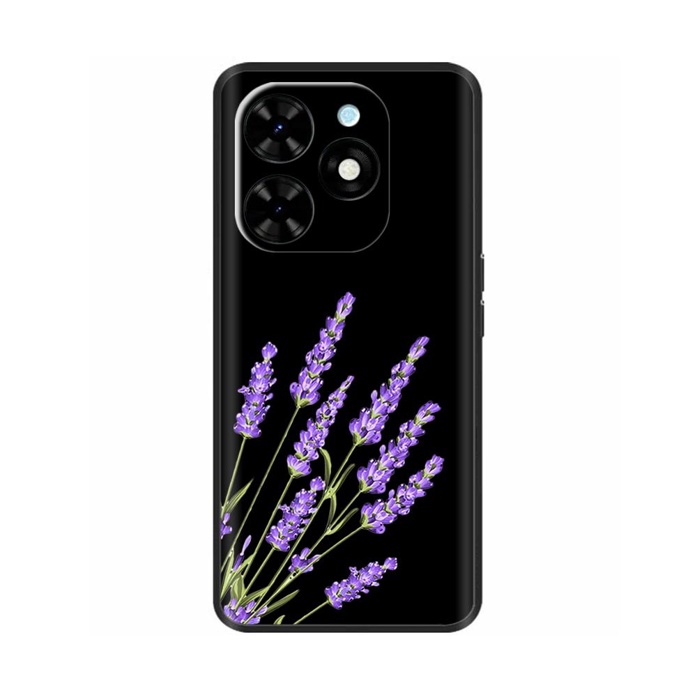 For Tecno Spark Go 2024 Case Luxury Flower Painted Capa Silicone Soft Cover For Tecno SparkGo 2024 BG6 Shockproof Phone Shell