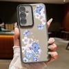 Floral Pattern Soft TPU Case For Samsung Galaxy S25 S24 Ultra S21 S23 S24 FE A56 A55 A54 A15 A16 A25 A35 A36 A53 5G Phone Cover