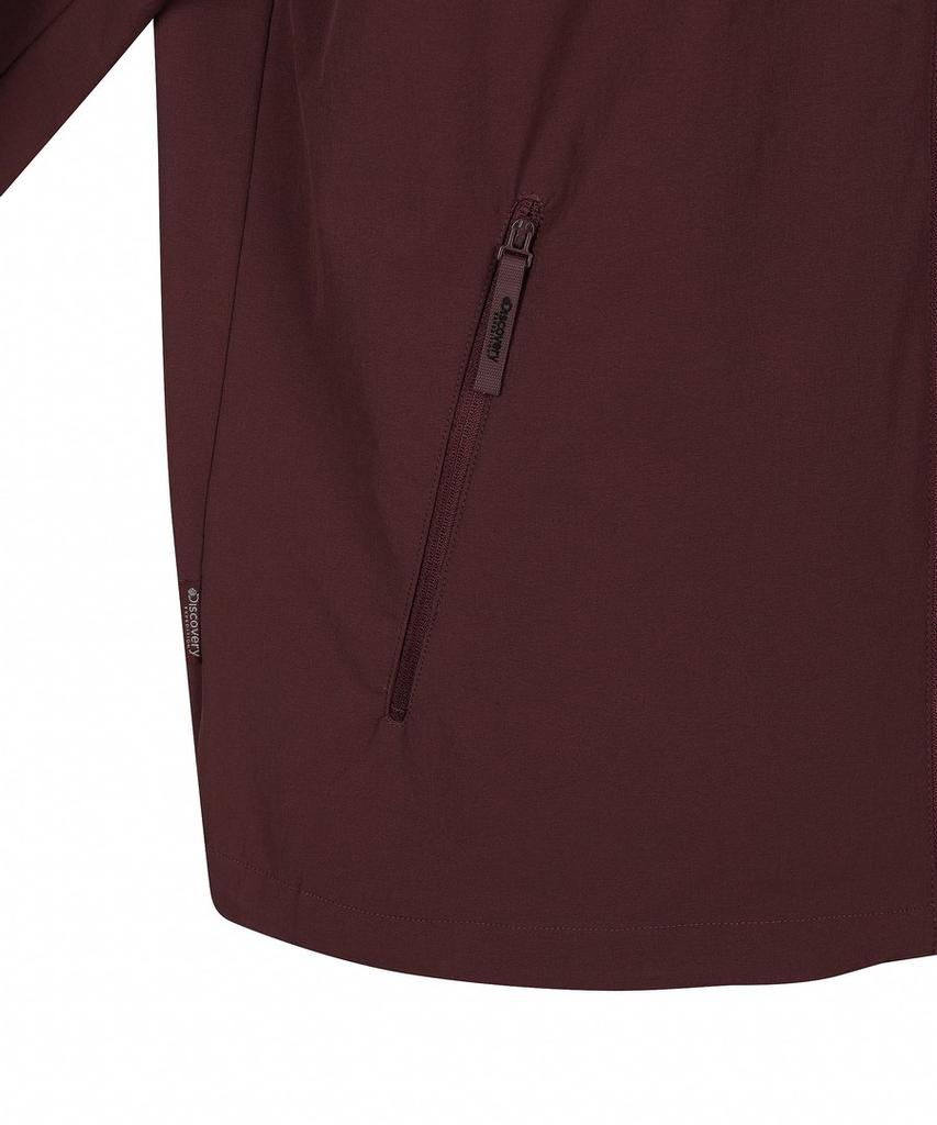Discovery Expedition Men'S Outdoor Woven High-Neck Training Jacket (D/Wine)