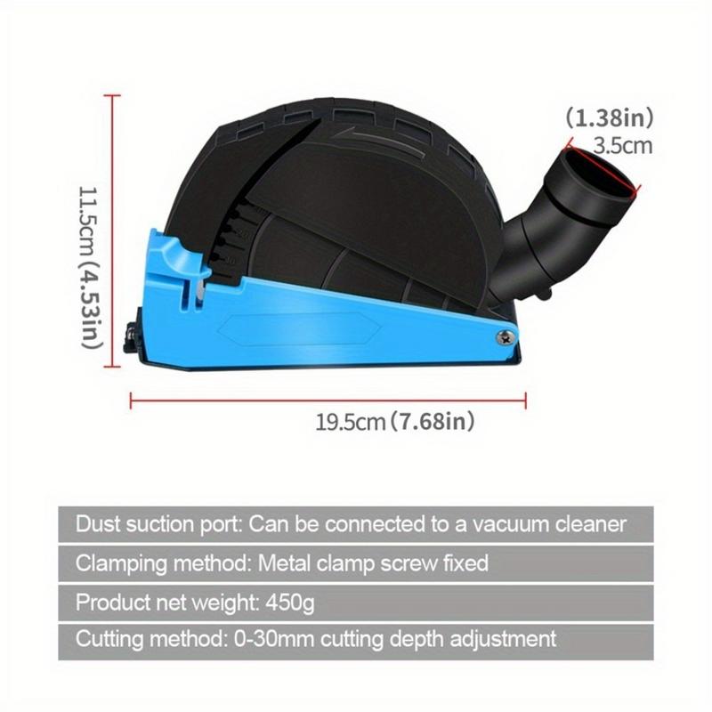Universal Surface Cutting Dust Shroud for Angle Grinder 4 Inch To 5 Inch Dust Collector Attachment Cover Tool Durable