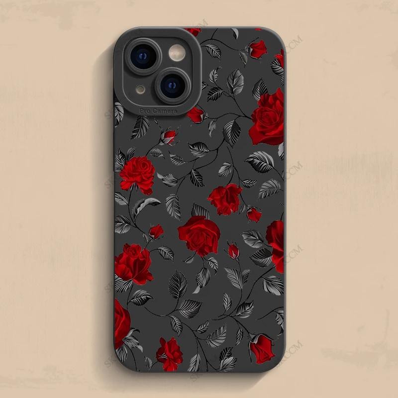 Nový Retro Módní Růžový Kryt na Telefon Pro iPhone 16 15 14 13 12 11 Pro Max XS XR X 7 8 16 Plus Nárazuvzdorný Matný Měkký Silikonový Kryt