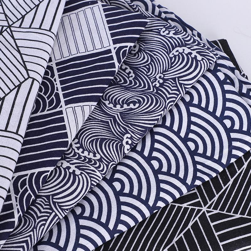 Geometric Burlap Fabric for Fashion, Lining, Sofa, Tablecloths, Curtains, and Pillowcases