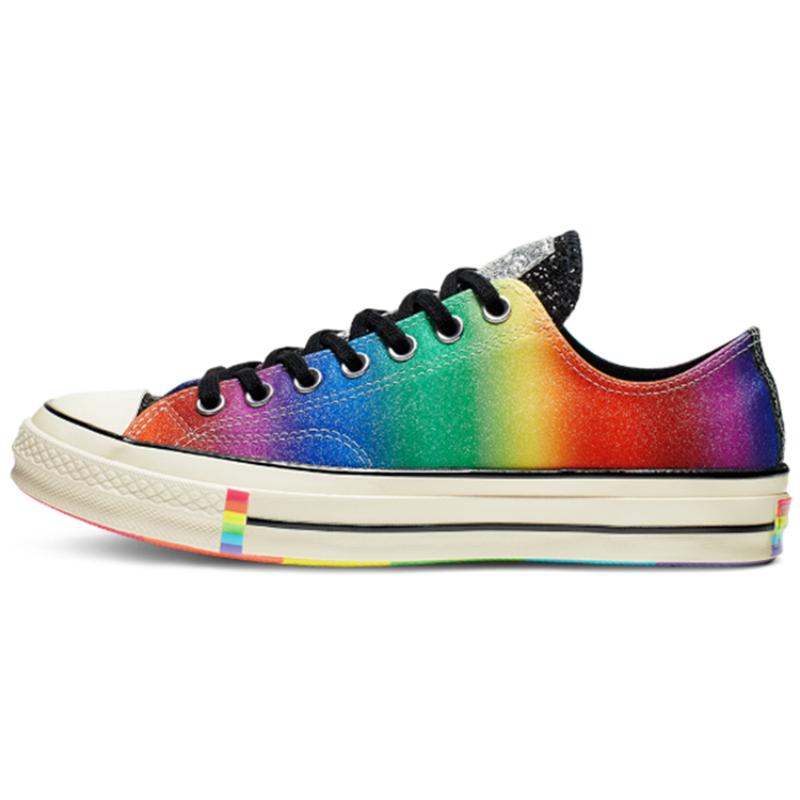 

Converse Chuck Taylor All Star 1970s Pride Low-Top Canvas Shoes Unisex Red, Yellow and Blue 35