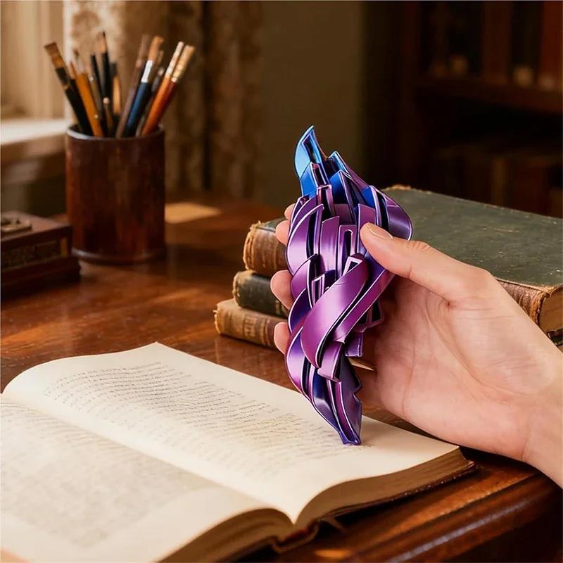 Sümük Topu Fidget Oyuncak 3D Baskılı Twistsphere Fidget Oyuncak Dişli Sıvı Akış Topu Dönen Tasarımlı Kaygı Giderici Oyuncaklar