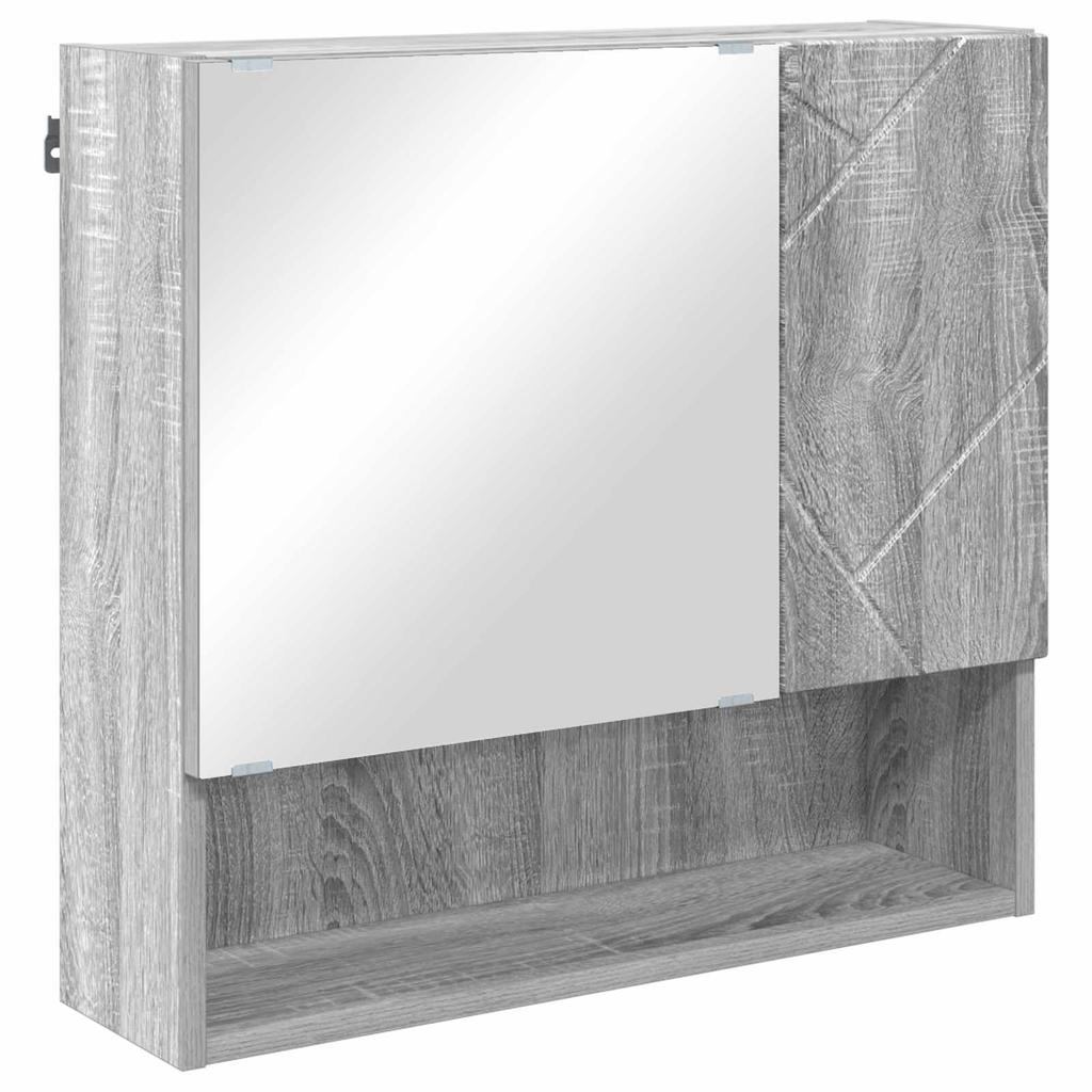 Bathroom Furniture Set 4 Pcs Grey Sonoma 61 X 35 X 64 Cm