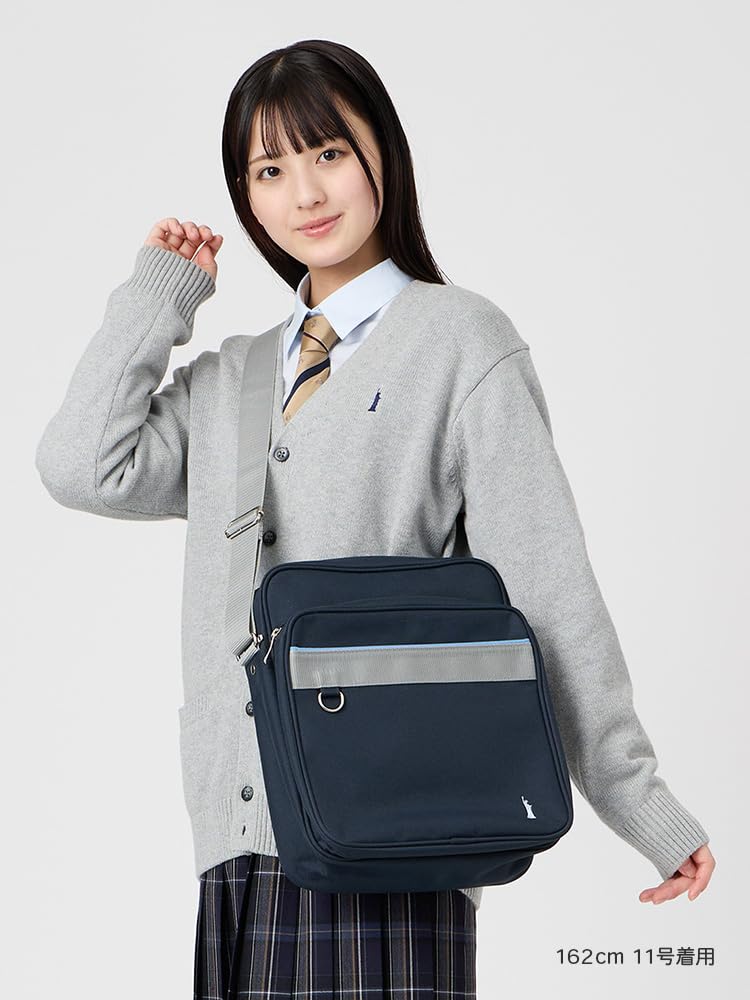 EASTBOY Shoulder Nylon Bag 209079 Navy x Sax 3 Free Size Women School Bag (585)