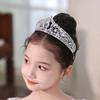 Vintage Crown Hair Accessory Elegant Princess Rhinestone Tiara Exquisite Bride Silver Crown  Party