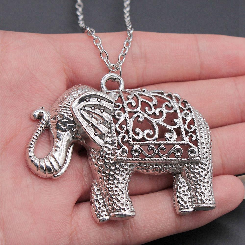 45cm Or 70cm Long Chain Necklace Elephant Kids' Jewelry Materials QN026