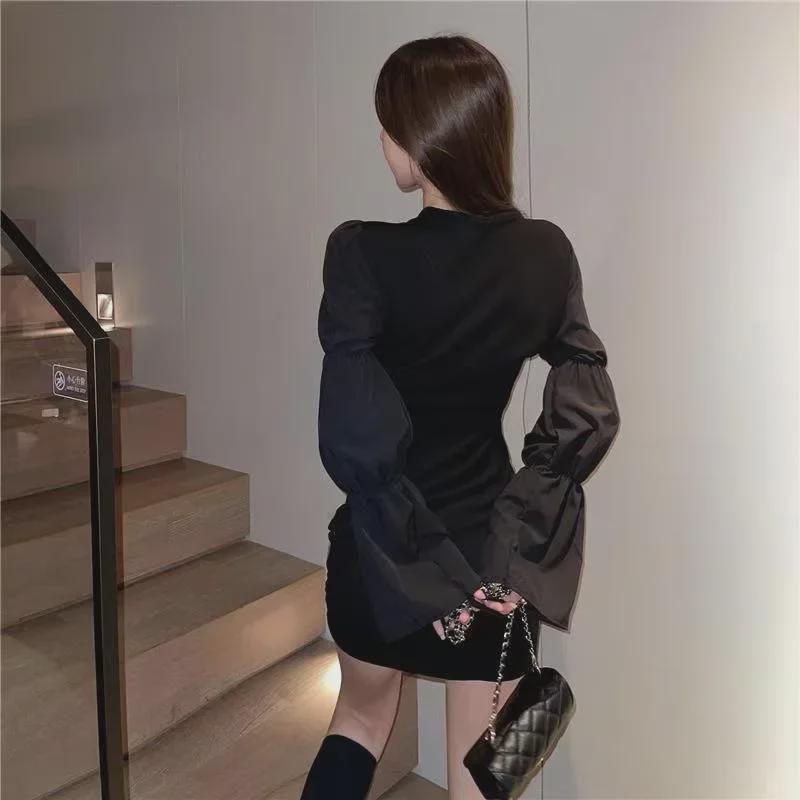 2023 Frühling Süßes Mesh Slim Rock Kleid für Damen