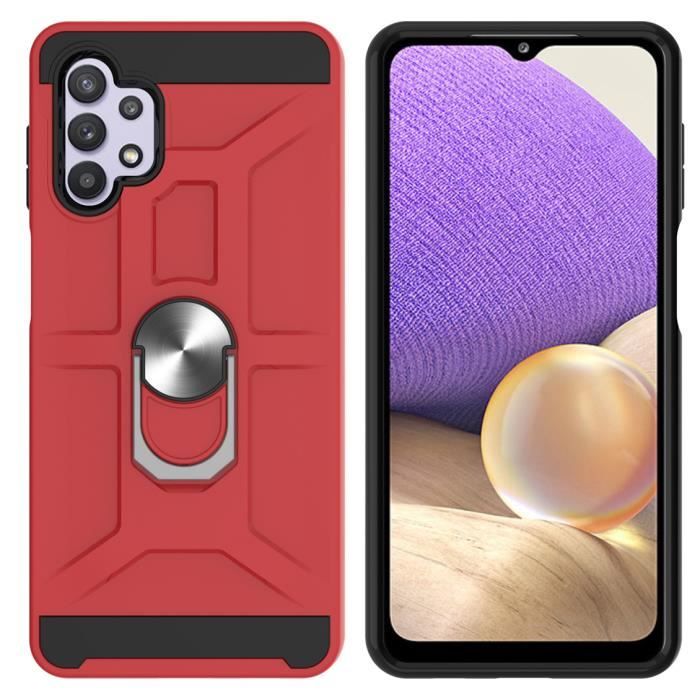Case - Samsung - Galaxy A32 5G - Shockproof - Anti-Scratch - Red Ring Stand