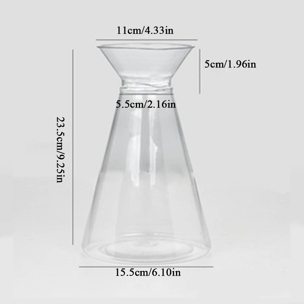 Clear Transparent Plastic Vase Flowers Vase Container Anti Drop Imitation Crystal Vase Creative Home Decoration Practical Modern