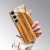 Light Yellow Wood Grain Pattern 2D Phone Case for Samsung S26 S25 S24 S23 S22 S21 S20 A56 A36 A16 - Glass Protective Cover