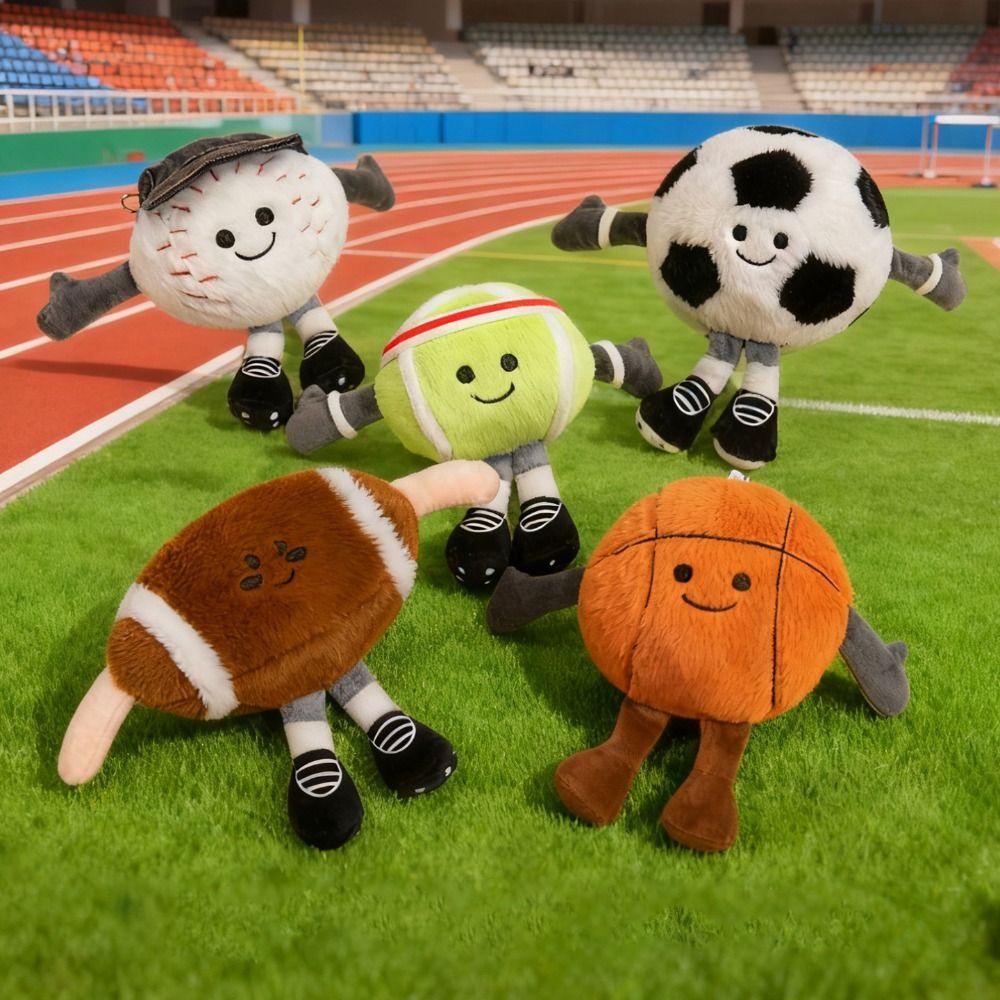 Bag Charming Football Stuffed Toy Rugby Tennis Golf Plush Doll Funny Plush Toys  Birthday Gifts