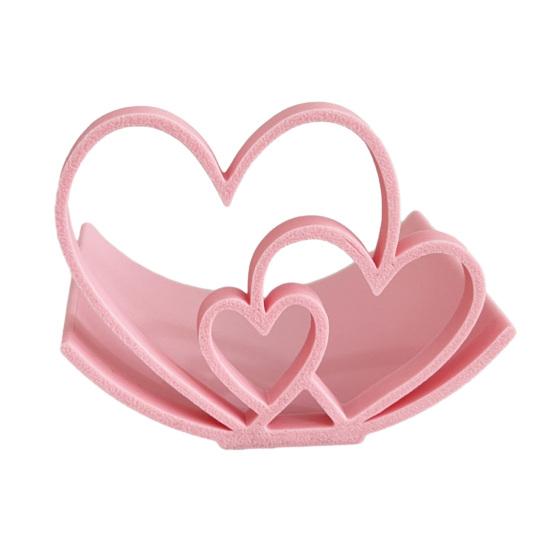 

Heart Toilet Roll Holder 3D Printed Freestanding Toilet Paper Holder Cute Love Hearts Loo Roll Holder for Bathroom Valentine s Day Decor рожевий