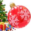 Aufblasbare Weihnachts-Außenkugeln 24 Zoll PVC-Material Wasserdicht für Garten Rasen Terrasse Für festliche Feiertagsdekoration