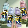 1PC Theres My Sister Out There Basketball 750ml Color Plastic Sports Water Bottle Leakproof Flip Straw Lid Suitable for Sports Office Home Use