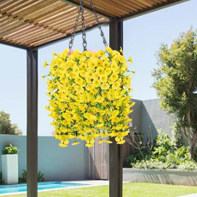 Faux Petunias Everlasting Artificial Petunias Decor Everlasting Weatherproof 2 Pieces Flowers Plants for Patio Window Box