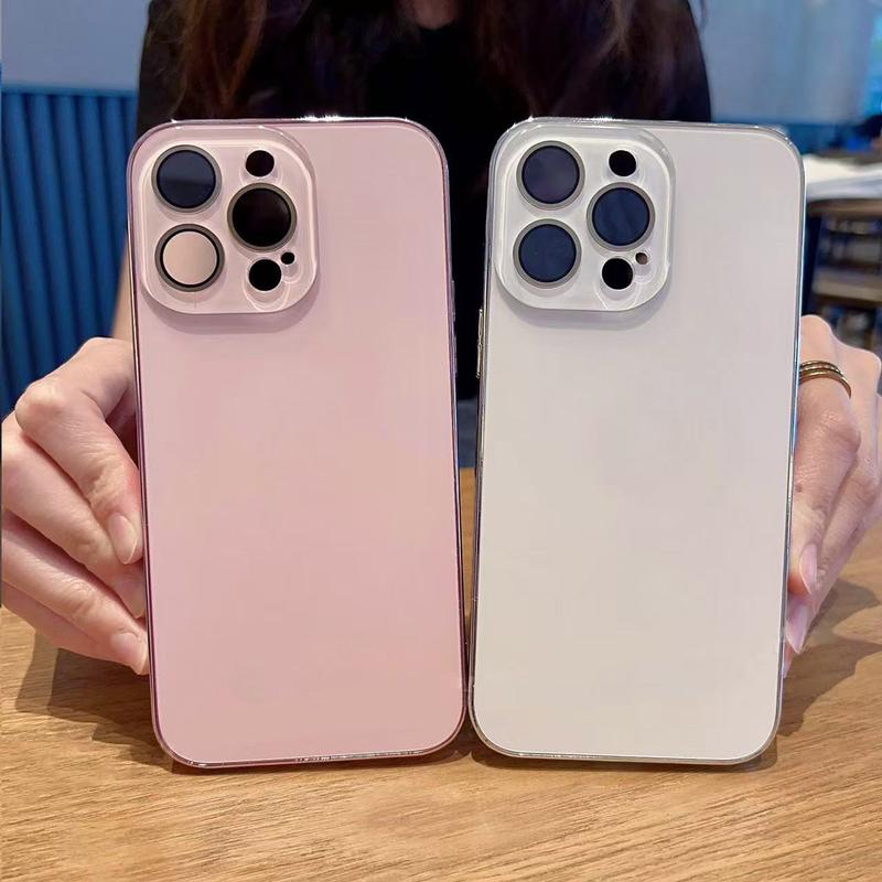 Für iPhone 17 Pro Max 16 15 14 13 12 Luxuriöse Galvanisierte Einfarbige Handyhülle Vollständige Abdeckung Linse Sturzsichere Premium Schutzhülle
