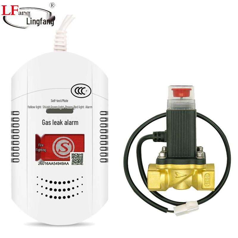 Lingfang Gas Alarm Solenoid Valve: Combustible Gas Straight-Through 1/4 Copper Valve G73