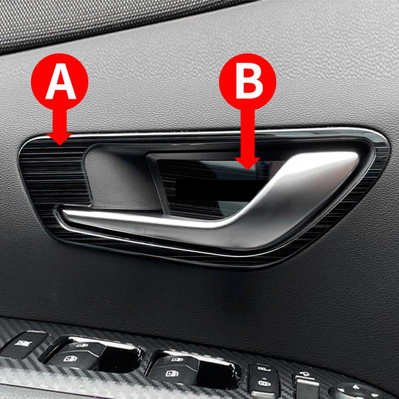 

Нержавеющая сталь автомобильная внутренняя дверь, оконная ручка, рамка, накладка, наклейка для Hyundai Tucson NX4 2022, аксессуары для стайлинга