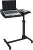 ZENY Laptop Desk Stand Side Table Lift Table Height Adjustable Tilt Angle Adjustable PC Drop Prevention Casters Included Movable Desk Cart Work Table