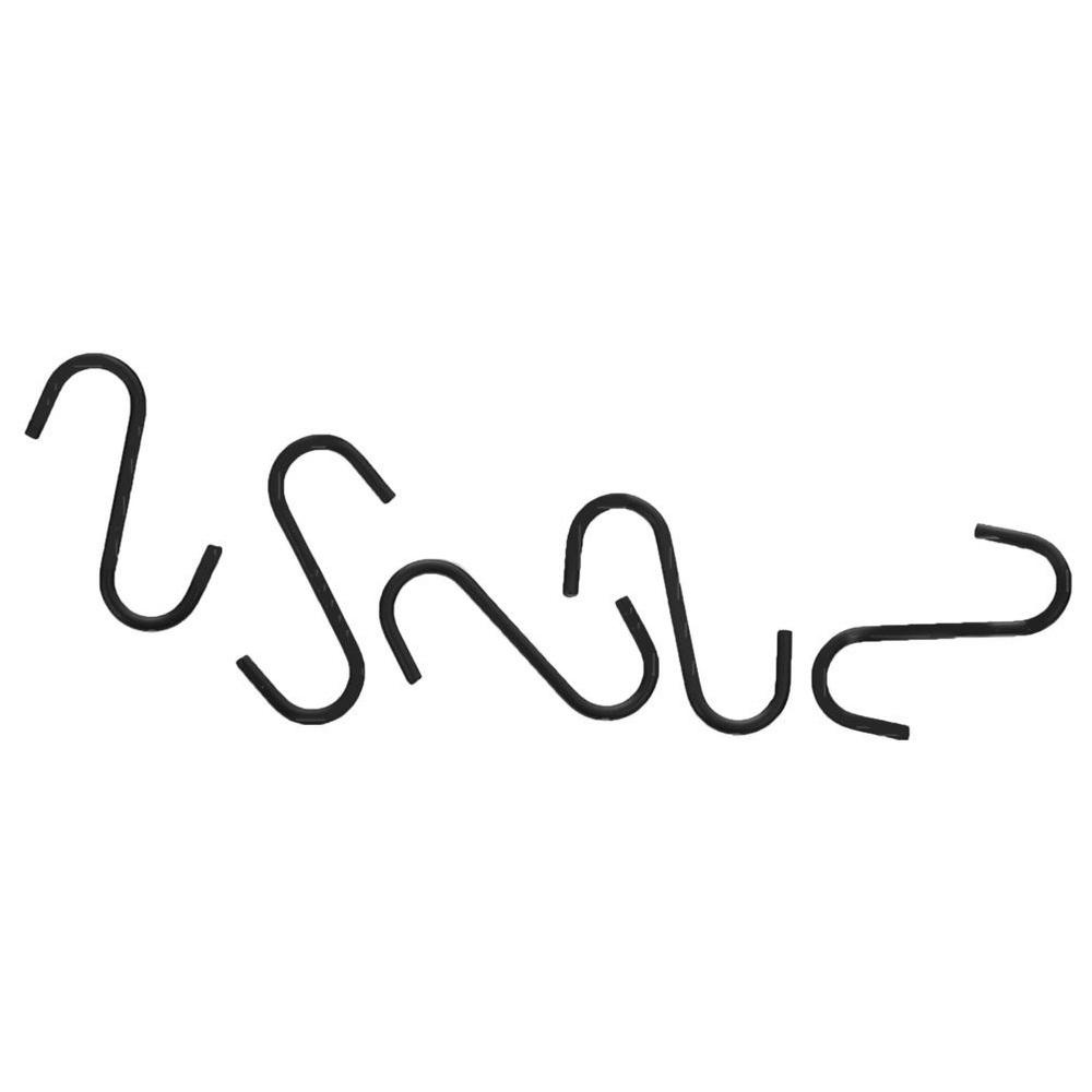 Wieszak Reling Kuchenny Przybory Metalowy Czarny Haczyki Uchwyt na Przybory