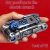 16-in-1 Socket Wrench Set, Non-Slip Rotating Head. Durable Stainless Steel for Home & Car Repairs. Easy & Universal Tool.