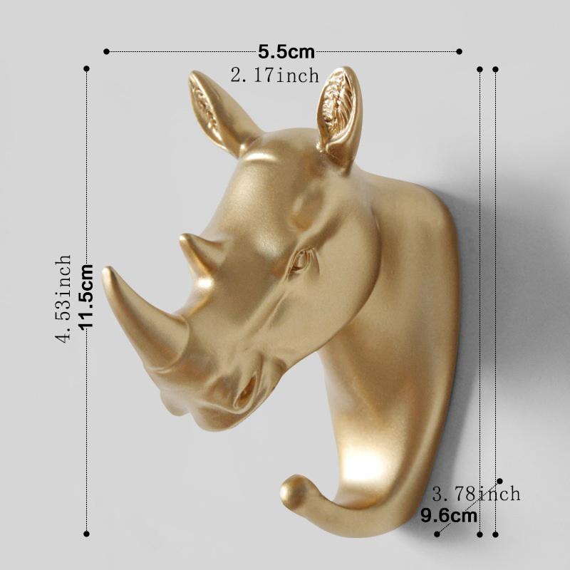 Wall Hanging Hook Vintage Deer Head Animal For Hanging Clothes Hat Scarf Key Deer Horns Hanger Rack Wall Decoration
