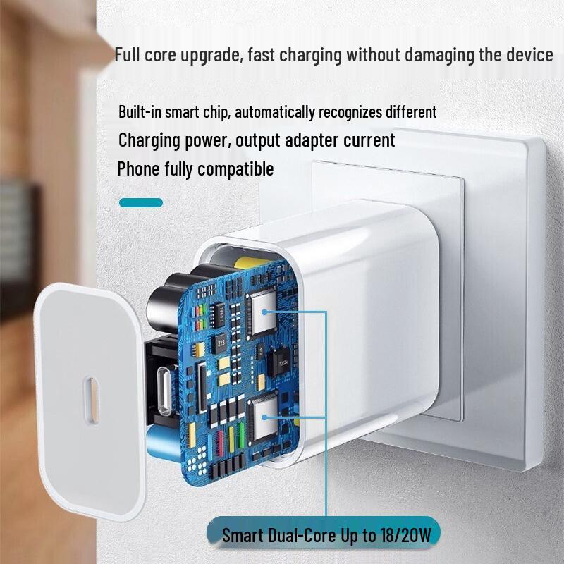 Compatible with Original Apple Fast Charger: iPhone 15/14 Data Cable with PD 20W and 3C Certification