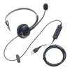 Mono Corded USB Headphone with Noise Reduction Microphone Soft Earpad Perfectly for Call Centers and Remote Work