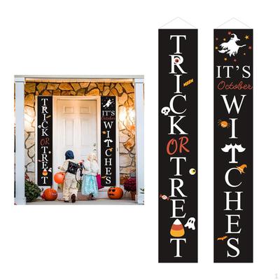 Halloween Banners Flags Decorations Hanging Decor Signs