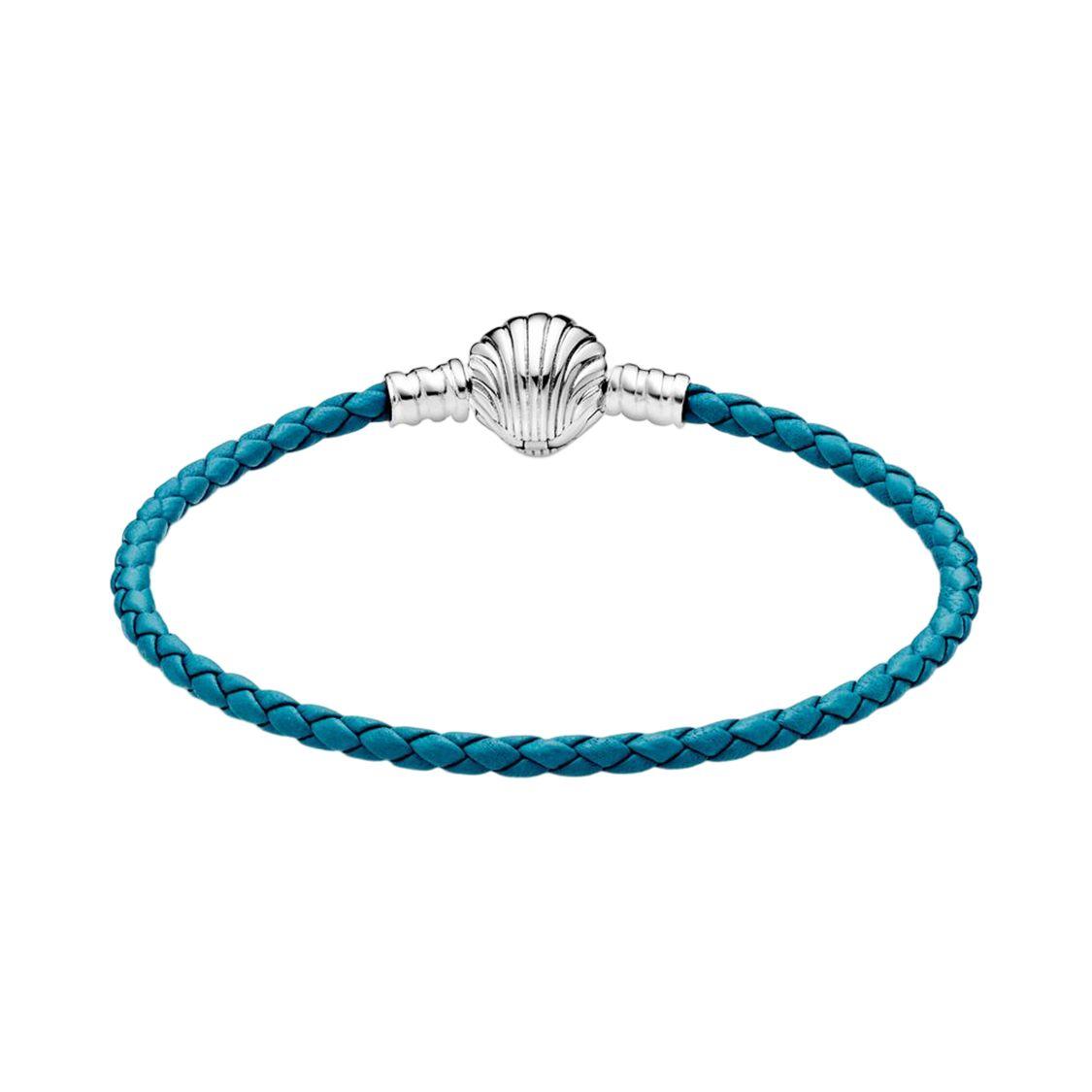 Pandora Shell Braid Pattern Versatile 925 Silver Bracelet Women bracelet 598951C01_SINGLE 19